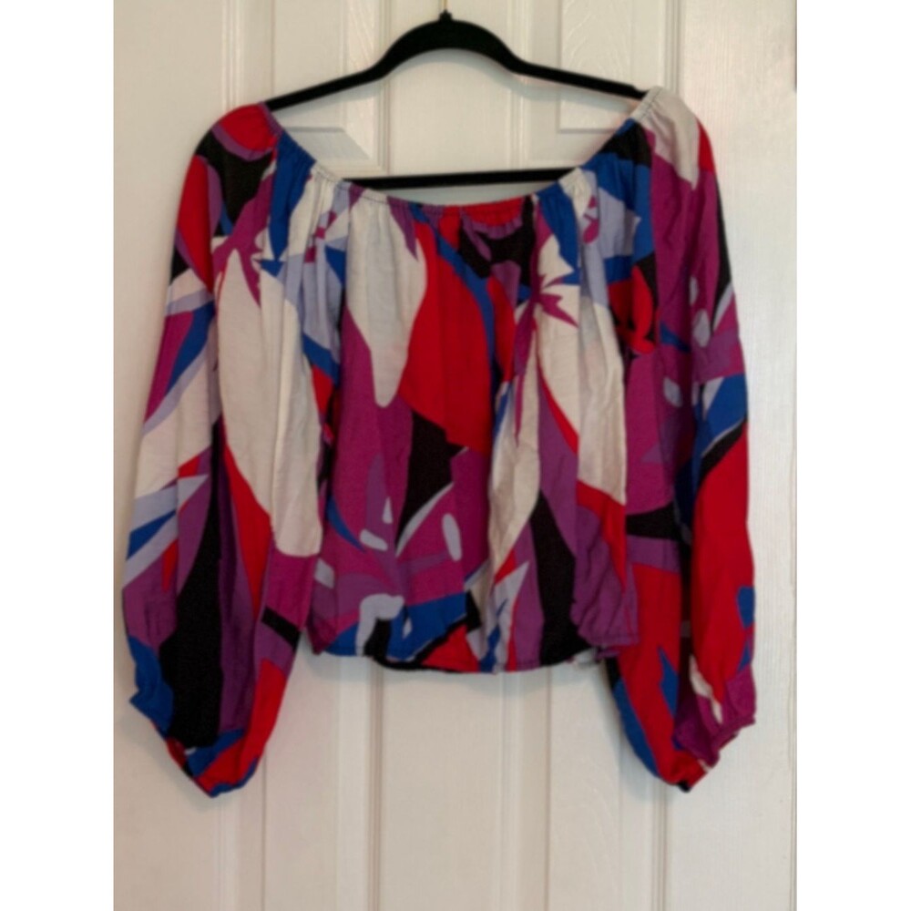 Nine West Off-Shoulder Multi-Color   - Size L